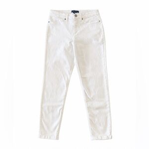 Women's White Jeans ankle cropped jeans Size Small
